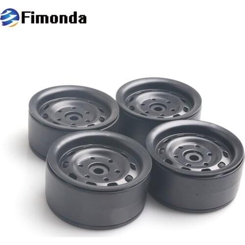 4pcs Metal 1.9 Inch Wheel Rim Wheel Hub for 1/10 RC Crawler Car Axial SCX10 90046 Traxxas TRX-4 Tamiya CC01 TF2 D90 D110