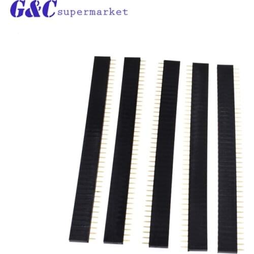 10/20/50/100PCS 40 Pin Header Strip 2.54mm 40pin Single Row Straight Female