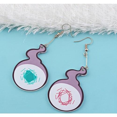 Anime Hanako-Jun Ms. Ear Double-sided Acrylic Earrings Party Accessories