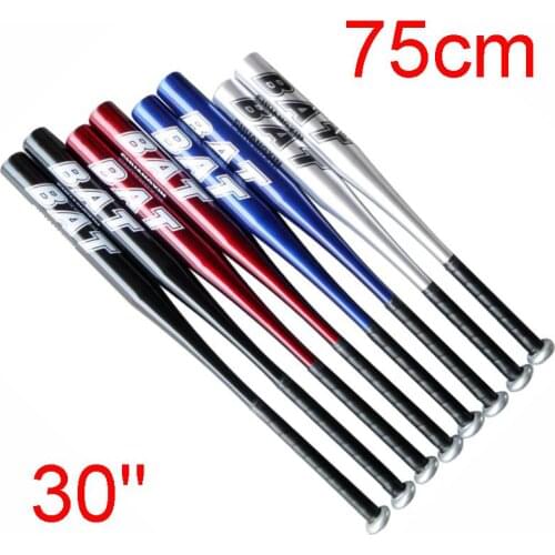 30" 75cm Alloy Aluminium Baseball Bat High Hardness Endurance Professional Process Comfortable Red Black Silver Blue