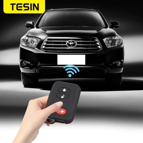 TESIN Car Key Cover For Toyota 4 Runner 2010+ Car Key Silicone Protective Sleeve Interior Accessories For Toyota 4 Runner 2010