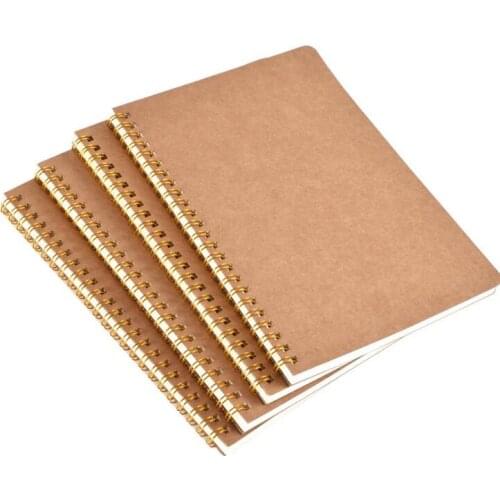 A5 kraft paper cover notebook dot matrix grid coil school office business designer diary notebook LX1975
