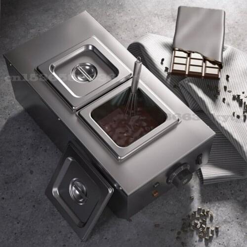 Commercial Chocolate Melting Machine Stainless Steel Electric Chocolate Melting Furnace Single Cylinder Chocolate Melting Pot