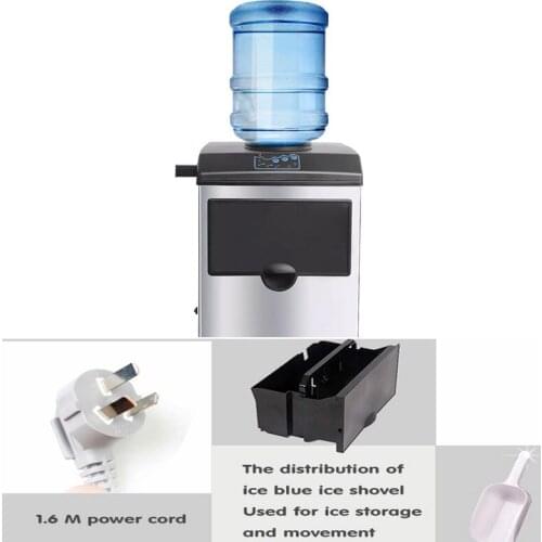 Commercial Or Household Ice Maker High Efficiency Fully Automatic Bullet Ice Machine With Bucket