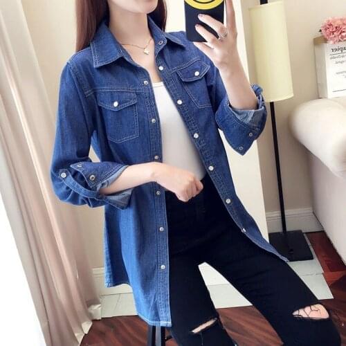 Женские джинсовые рубашки MVJT DAIR China At AliExpress