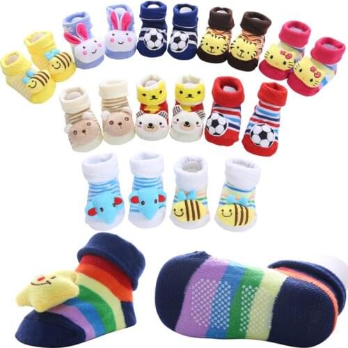 Baby stuff socks non slip non skid 3D baby boy girl infant socks cheep new arrival newborn