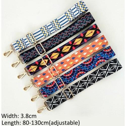 New Colored Belt Bags Gift Accessories for Women Rainbow Adjustable Strap Shoulder Hanger Handbag Straps Decorative Handle