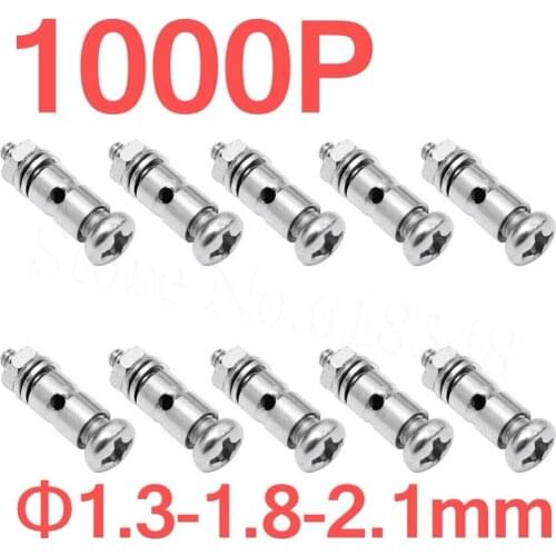 Wholesale 1000pcs RC Plane Pushrod Connectors Linkage Stoppers D2.1mm D1.8mm D1.3mm Airplane Replacement Part
