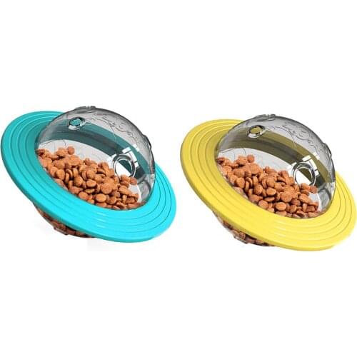 Dog Treat Ball Interactive Dog Toys Pet Slow Feeder Leakage Ball Flying Disc Food Dispenser IQ Training Ball Dog Puzzle Toys
