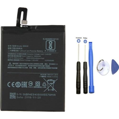 3900mah Replacement Battery BM4E For Xiaomi MI Pocophone F1 internal Mobile Phone Li-ion battery with Repair tools