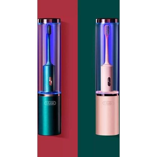 Mijia T-Flash Smart Sonic Electric Toothbrush UV Sterilization Electric Toothbrush Waterproof Ultrasonic Automatic Brush Heads