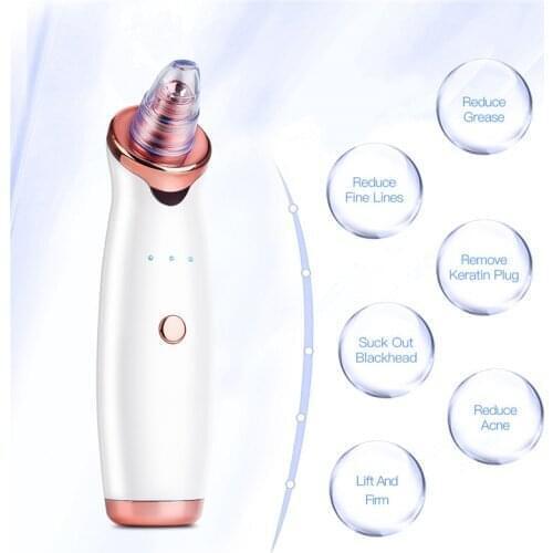 Black Point Vacuum Cleaner Blackhead Remover Pimples Acne Tool Comedone Extractor Pore Cleaner Face Sucker Reduce Grease Beauty