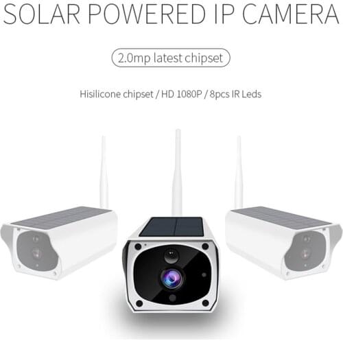 Solar Charging Unplugged Camera Wireless WIFI Network Mobile Phone Remote Monitoring Watching 1080P 2MP