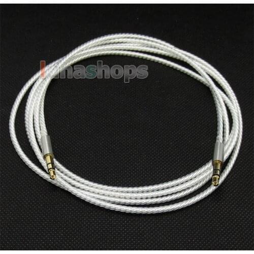 1.5m Silver Plated 3.5mm To 3.5mm Earphone Cable For Beyerdynamic Custom one pro Headphone LN004561