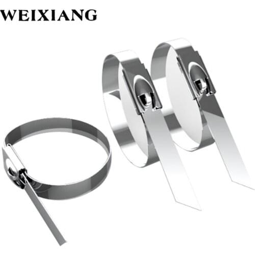 10x Universal 304 Stainless Steel Bandage Fasterner Straps 150x4mm 200x4mm 300x4mm Fits Motorcycle Car Auto Exhaust Header Wrap