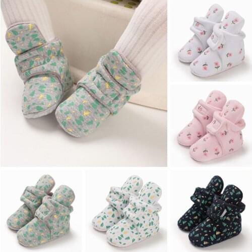2020 Infant First Walkers Newborn Baby Boy Winter Warm Booties Kids Baby Girls Booties Shoes