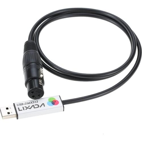 USB to DMX Interface Adapter LED DMX512 Computer PC Stage Lighting Controller Dimmer Led Dmx512 Interface With CD for DJ Disco