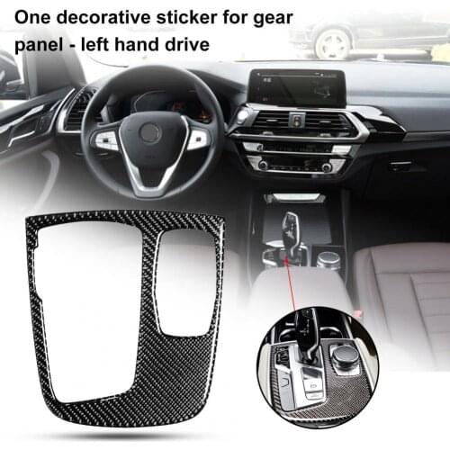 Anti-corrosive Exquisite Gear Box Button Panel Trim Carbon Fiber Panel Decal Decorative