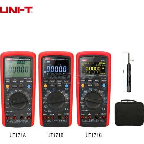 UNI-T Industrial True RMS Digital Multimeter UT171A UT171B UT171C Data Storage AC DC Volt Amp USB/Bluetooth Transfer 100kHz LoZ