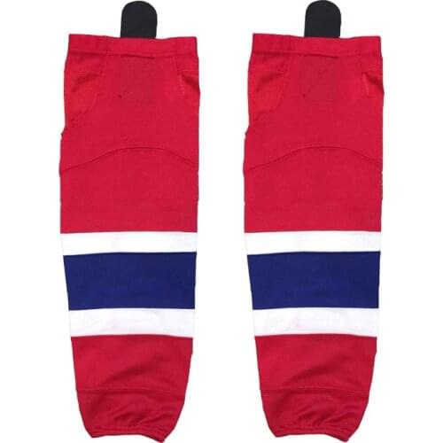 COLDINDOOR 100% Polyester Canada Ice Hockey Socks Cheap Shin Guards For Team