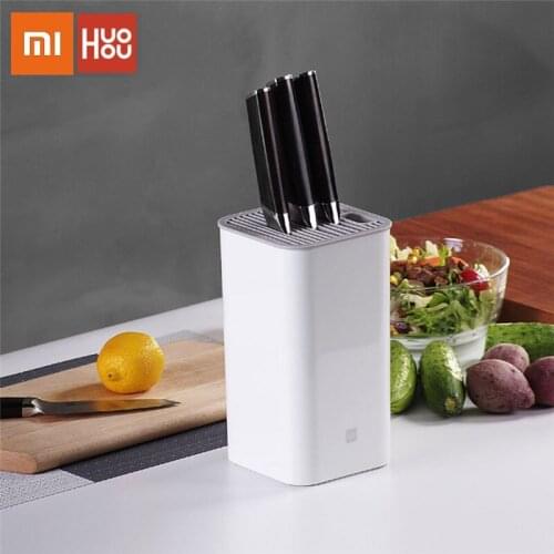 Xiaomi Huohou Kitchen Knives Holder Multifunctional Organizer Storage Rack Tool Holder Knife Block Stand Kitchen Accessories