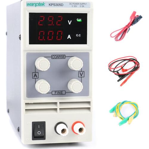 KPS-305D 305DF 0.1V/0.01A 0.01V/0.001A Mini Adjustable Digital LED DC Power Supply 30V 5A 110V 220V Laboratory Power Supply
