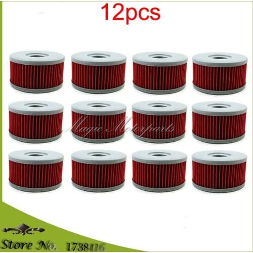 12x Oil Filters For Suzuki Intruder Marauder 125 250 TU GZ GN DR SP Off Road DR350 TU GN 250 EURO Honathan 350