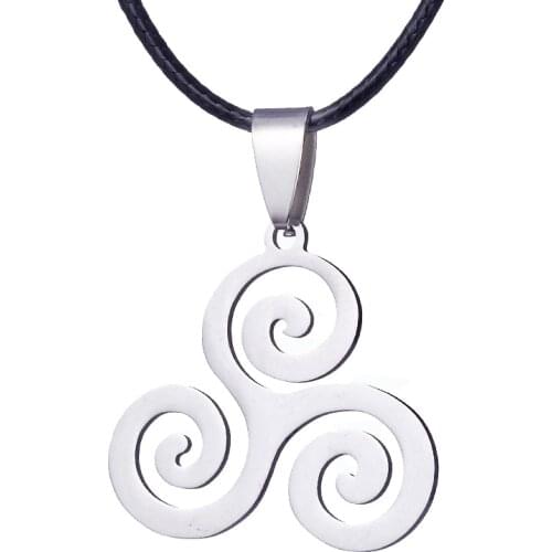 Fashion Charm Teen Wolf Triskele Necklace Triskelion Necklace Allison Argent Stainless Steel Necklace