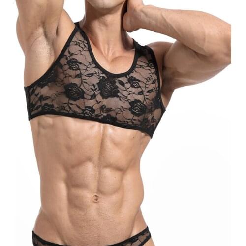 Men Sleeveless Shirts Tank Top Men Fitness Shirt Mens Singlet Bodybuilding Workout Gym Vest Fitness Men Lace Small Tank Top