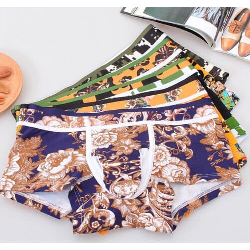 Mens Bulge Pouch Elephant Nose Boxers Breathable Sexier Soft Lightweight Cotton Comfortable Low Waist Underwear TT@88
