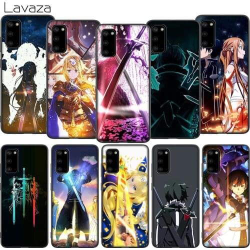WEBBEDEPP Anime Sword Art Online 2 Soft Case for Samsung Galaxy Note 20 Ultra A01 EU A11 A21 A21S A41 M11 M30S M21 M31 M31S