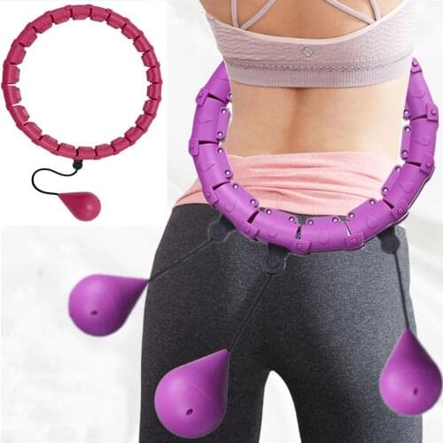 24 Section Adjustable Sport Hoops Abdominal Thin Waist Exercise Detachable Sport Massage Fitness Hoop Training Weight Loss