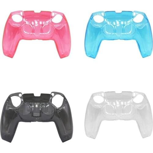 Transparent Hard Shell Clear Anti-slip Controller Skin Protective Crystal Clear Shell Cover Cool Case For PS5 Controller