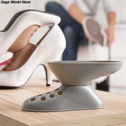 1 Pair Adjustable Plastic Shoe Shaper Closet Storage Magic Household Organizer Shoe Tree Space Saver Shoes Rack