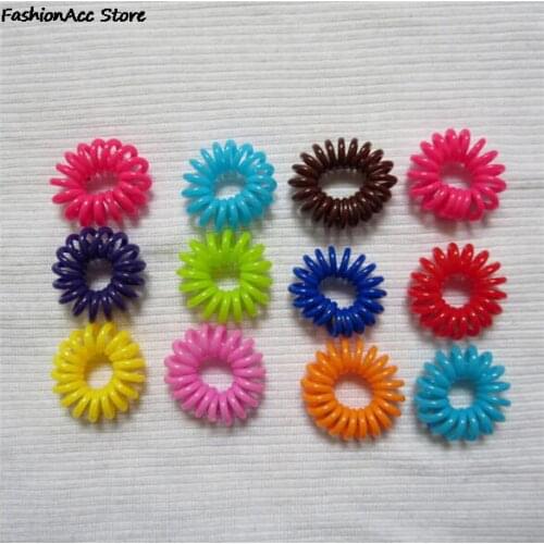 Telephone Line Gum Hair Ropes Girls Elastic Hairband Tie Hair Accessory Maker Toolscandy color