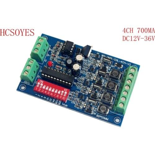 DC12V-36V 4CH 700MA Constant Current 4CH RGB 700ma*4 led controller led dimmer For led floodlight