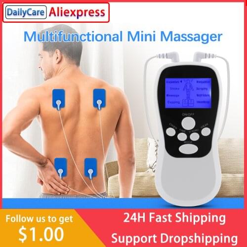 8 Mode EMS Electric Herald Tens Machine Acupuncture Body Massage Digital Therapy Massager Muscle Stimulator Electrostimulator