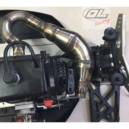 Stainless steel exhaust pipe high speed for TLR 5IVE-B 1/5 rc car