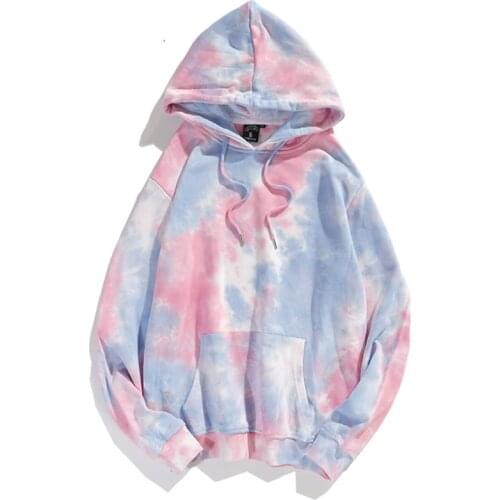 Autumn Winter Sweatshirt Women Fashion Tie Dye Hoodies Hip Hop Loose Long Sleeve Pullover Female Streetwear Hooded Sweatshirts