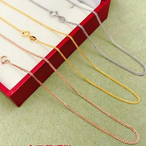 SHILOVEM 18k gold necklace fine Jewelry women wedding plant wholesale new gift xl003