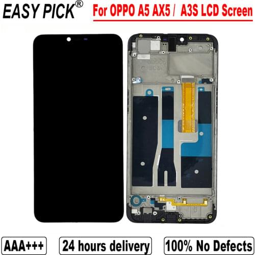 For OPPO A5 AX5 CPH1851 CPH1809 LCD Display Touch Screen Digitizer Assembly For OPPO A3S CPH1803 LCD