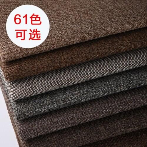 148cmx100cm Thickened Wear-resistant Sofa Fabric High-grade Coated Cotton Linen Fabric Curtain Tablecloth Coarse Linen Fabric