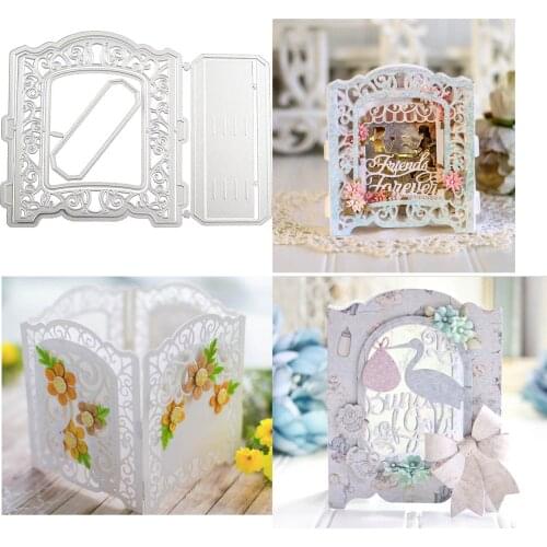 3D Stand Frame Lace hollow out Metal cutting Die for DIY scrapbook-album Decoration embossed DIY Paper Card