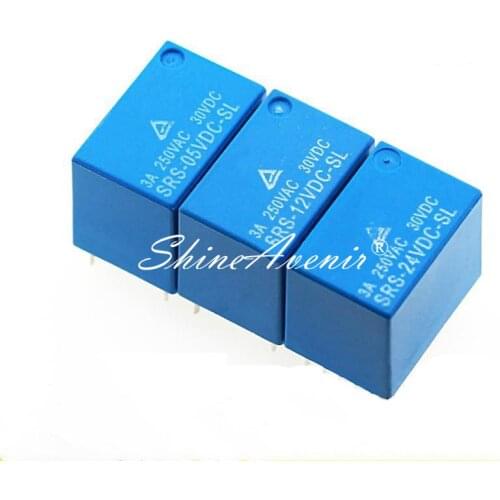 5pcs/lot Relay SRS-05VDC-SL SRS-12VDC-SL SRS-24VDC-SL SRS-05VDC-SH SRSB-05VDC-SL-A SRSB-12VDC-SL-A SRSB-24VDC-SL-A 5V 12V 24V