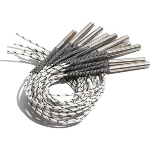 5PCS 8mm 165~185mm 316SUS Electric Heating Tube 110V/220V/380V Cartridge Heater Rod 540W/550W/570W/580W/600W Resistance Element