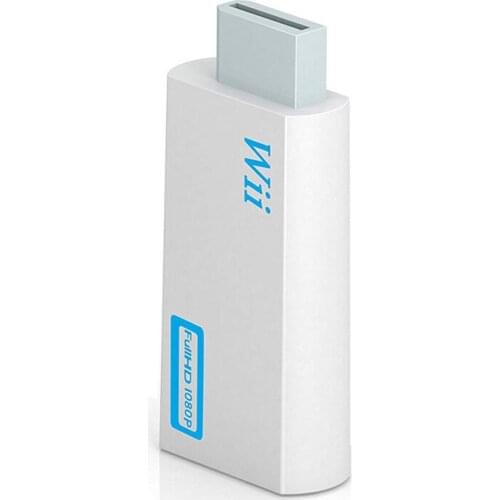 Full HD 1080P Wii to HDMI-compatible Converter Adapter Wii2HDMI-compatible Converter 3.5mm Audio Plug for HDTV Monitor Display