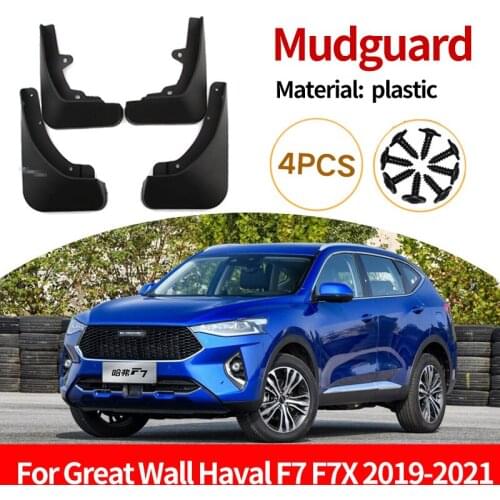 For Great Wall Haval F7 F7X 2019 2020 2021 Set Molded Mud Flaps Mudflaps Splash Guards Front Rear Mud Flap Mudguards Accessories