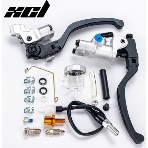 Cylinder Hydraulic Pump Tank for Honda Yamaha Kawasaki Suzuki Motorcycle 7/8" 22mm 19RCS Brake Pump Clutch Lever Master Cylinder