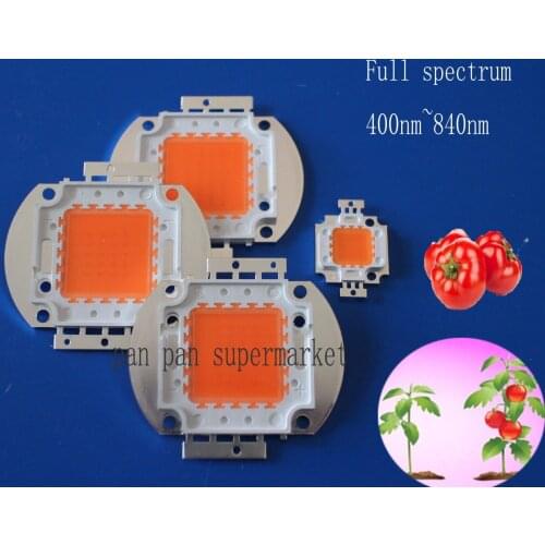DC12V 10W 20W 30W 50W 400-840NM led grow chip,full spectrum led grow light