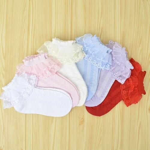 Childrens socks Girl Summer Thin Section of Kids Girl Dance Fishnet Stockings Double Mesh Lace Stocking Sock